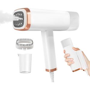 Portable Hand Held Steamer for Clothes - Foldable Steam Cleaner, Clothes Steamer 20S Fast Heat-up, Handheld Fabric Wrinkle Remover, Make Clothes Soft & Smooth (White)