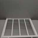Fancat Return Air Filter Grille for 20x16 Ducts, Steel Vent Cover Grille with Removable Door for 1 Filters | Suitable for Sidewall & Ceiling | White Coating | Outer Dimensions: 22 5/8 W x 18 5/8" H
