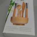 JPNK New Facial Mask Bowl Set, New DIY 6Pack DIY Clay Mask Mixing Kit (Brown)