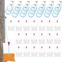 20 Sets Maple Syrup Tapping Kit Include 20 Maple Tree Taps Spiles 20 Pcs 35" Maple Syrup Tubes 20 Pcs 8L Maple Syrup Sap Clear Bags for Maple Birch Trees Collection (20)