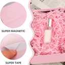 4Pcs Gift Box with Lids, 9"6.7"2.8" Magnetic Closure Collapsible Gift Boxes, Bridesmaid Proposal Box with Ribbons for Christmas Mothers Day Fathers Day Graduations Weddings Birthdays(Pink)