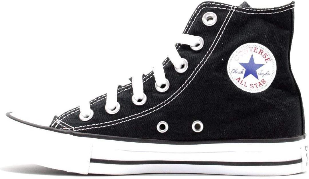 Converse Unisex-Adult Chuck Taylor All Star Canvas High Top (9, Black)