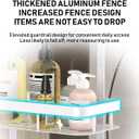 White Over Door Shower Caddy, Rustproof Bathroom Organizer, 2-Tier Storage Rack, 11.81x5.31 Inch Shelves, No Drilling Required