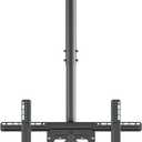 ONKRON Ceiling TV Mount for 32-80 Inch Screen up to 150 lbs, Extra Long, Height Adjustable Hanging TV Mount Swivel Tilt, VESA 100x100-600x400, Full Motion Ceiling Mount TV Bracket Drop Down, Black
