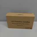 4 Packs Flameless Candles, Battery Operated Candles with Remote, Plastic LED Flickering Candles, Pillar Candles for Home Wedding Party Halloween Christmas D3 xH6 (Ivory)