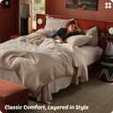 Bedsure Cotton Duvet Cover King - 100% Cotton Waffle Weave Khaki Duvet Cover King Size, PureWoven Breathable Tan Bedding Set for All Season, 3 Pieces, 104"x90"