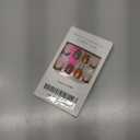 Winter Press on Nails Short Square Fake Nails Press ons Leopard Print French Nail Tips Glue on Nails Sticker Acrylic Kit Glitter False Nail Art Glossy Stick on Nail for Women Manicure 24Pcs