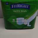 FitRight Adult Diapers, Extra Heavy Absorbency, L (Waist Size 44in-56in), 20 Count, OptiFit Incontinence Briefs for Men and Women, Disposable, Moisture Wicking, Leak Protection