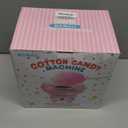 Cotton Candy Machine, Mini Cotton Candy Maker for Kids, Pink Vintage Candy Maker for Christmas Gift, Home, Birthday Family Party, Includes 20 Cotton Candy Sticks & Sugar Scoop