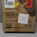 Sound Proof Foam Panels for Walls 1" X 12" X 12" Acoustic Foam Panels Insulation Studio Soundproofing Fire Resistant Noise Absorbing for Studio, Office, Home (GZ-L 12" X 12" X 1", 42Pack)