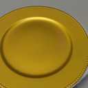 supernal 12 Pack Gold Charger Plates Bulk, 13" Round Beaded Gold Chargers for Dinner Plates, Elegant Plastic Decorative Plates for Wedding Reception, Party, Mother's Day Table Decor