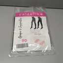 90D Soft Opaque Pantyhose 2 Pack, High-Waist, Full Coverage, Ultra Soft & Durable Pantyhose, Black Tights for Women - Size M (M)
