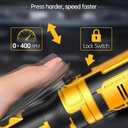 APEXPOWER 3/8 Inch Cordless Ratchet Wrench for DEWALT 20V Battery, 88Ft-Lbs, 0-400RPM, Electric Wrench Ratchet w/Variable Speed Trigger, Reinforced Head, R&F Switch, 7 Sockets,3/8" to 1/4" Adapter