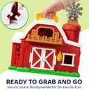Toddler Farm Toys for 2 3 Year Old-All-in-One Barn Toy Set with Farm Animal Figures for Toddlers,Tractor&Fence,Educational Montessori-style Play Sets with Light&Sounds,Pretend Play Gift for Boys Girls