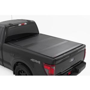 Rough Country Hard Tri-Fold Truck Bed Tonneau Cover for Ford F-150 (2021-26), Lightning (2022-26)