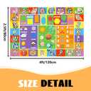 IWRJFQWR Kid Rug 6 x 9 Feet, ABC Rugs for Kids Playroom Educational Learn Alphabet Rug for Classroom Preschool Bedroom Living Room Room Decor Mat