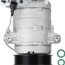 TadaMark Air Conditioner AC Compressor with Clutch Fit for Nissan for Pathfinder 4.0L 2005-2012, for NV1500 & NV2500 4.0L 2012-2021, for NV3500 4.0L 2012-2020, Replace for CO-10865JC
