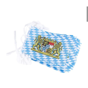 Bavarian Oktoberfest String Flags, Decorative German Pennant Banner (80 Feet)