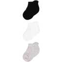 Cozyway Ankle Cotton Toddler Socks - 9 Pack Stretch Toddler Girl Socks, Toddler Boy Socks, Black/White/Gray, 3T-5T, Unisex