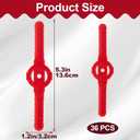 36 Pcs Plastic Grass Trimmer Head Blades, String Trimmer Head Blades, Plastic Cutter Blade Replacement for Cordless Grass Trimmer -Red