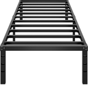 Metal Platform Bed Frame 14 Inch Tall,No Box Spring Needed,Twin Size Bed with Heavy Duty Strong Support Slats,Easy to Assemble,Black