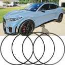 DREAMOTOR Wheel Rim Protector Set of 4, 20 Inch Alloy Rim Guards for Car Rims Compatible with Tesla Model Y 3 S Honda CRV Dodge Charger Toyota Ford Mustang Mach-E Explorer 3 Series X5 Hyundai Audi A4
