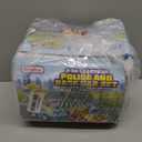 Prextex 2 Pack Cartoon Remote Control Cars for Toddlers - Police Car and Race Car with Steering Wheel Controllers and Lights - Different Frequencies So Both Can Race Together - Toddler Gift 18+ Months