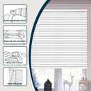 Cordless 1" Vinyl Mini Blinds for Indoor Windows（23" W x 48" L）