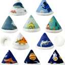 Coral Velvet Pee Covers Baby Boy New Technology Fabric Reusable Pee Cap Diaper Changing Accessory for Boys 10 Packs (Animal)