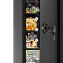 6.0 Cu Ft Large Safe Box for Home Use, 27.6"H Heavy Duty Home Safe with Combination Lock, Alarm System, Removable Shelves, Anti-theft Security Safe for Money Jewelry Documents