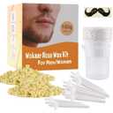 Nose Wax Kit for Men & Women | 100g Wax, 30 Applicators (15-20 Uses) | Painless Nasal & Ear Hair Removal | Fast 3-Min Removal | Safe Hair Remover Kit for Nose & Ear Hair | Waxing Kit for Men