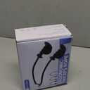 HXD-ERGO Tricep Rope with Ergonomic Handles, 36 Inch Tricep Pull Down Rope for Cable Machine, Pulley System, Triceps Rope Cable Attachment for Gym, Home (Black)