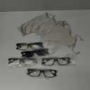 Eyekepper 5 Pack Reading Glasses for Men Spring Hinges Classic Readers (5 Pairs Mix), +2.50