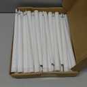Reginary 36 Pieces Flameless Taper Candles Battery Operated Bulk 11" Plastic Lights LED Candlesticks Window Candles for Birthday Wedding Church Decor Party Supplies(White)