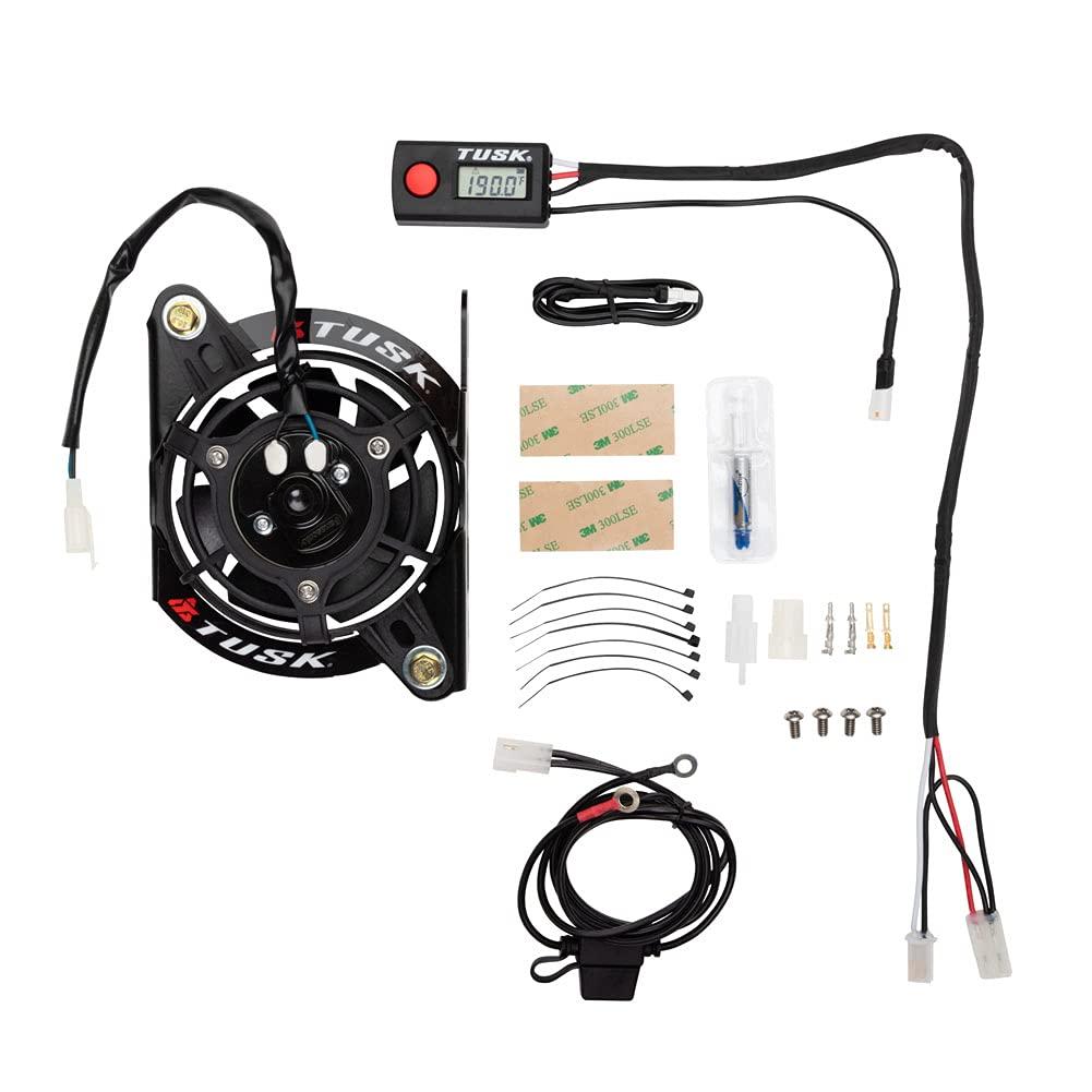 Tusk Digital Radiator Fan Kit Compatible with KTM 300 XC 17-22/300 XC-W 2019-2023/350 XC-F 2016-2022/450 XC-F 2016-2022/Compatible with Husqvarna TE 300 2019-2023