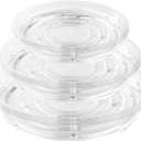 30 Pack Clear Plant Saucers for Indoors (4, 6, 8 inch) Flower Pot Saucers for Potted Plants Plant Plate Set Plant Trays for Indoors No Holes Plant Trays for Pots Plant Drip Trays Bulk