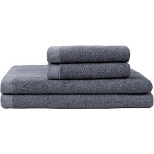 Coyuchi Classic Organic Cotton Terry Bath Towels, 100% GOTS Certified
Minimalist 4-Piece Towel Set, Quick-Dry, Soft, Absorbent, Lightweight, 2 Hand Towel, and 2 Bath Towel, Graphite