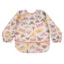 Tiny Twinkle Long Sleeve Bib for Babies & Toddlers | Waterproof Smock Bib for Eating | Machine Washable & Mess-Proof Feeding Essentials | Newborn Shower Gift (Flutter, 624M)