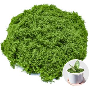 Fake Green Moss for Crafts 5.3 Oz Decorative Artificial Moss for Crafts Decorative Faux Moss Table Centerpieces Wedding Party Decor Fairy Garden Floral DIY