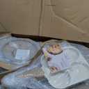 CAROTE 21Pcs Pots and Pans Set, Nonstick Cookware Sets, White Granite Induction Cookware Non Stick Cooking Set w/Frying Pans & Saucepans(PFOS, PFOA Free)