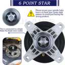 3 Pack 918-06980 Spindle Assembly with 756-04511B 756-05034A Idler Pulley Replaces 618-06980 918 06980 for Cub Cadet 50 Inch Deck ZT1 50, ZT2 50, Z550, RZT-L50, Troy Bilt Mustang Xp 50 Mowers