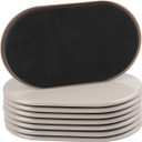 8PCS Furniture Sliders, 9-1/2" X 5-3/4" Large Furniture Movers Sliders, Reusable Sliders for Furniture on Carpet for Heavy Furniture, Furniture Moving Made Simple!