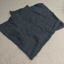 MIULEE Pack of 2 Decorative Linen Burlap Coastal Pillow Covers Farmhouse Accent Pillowcases for Sofa Car Couch Bedroom Living Room Decor 20x20 Inch Dusty Blue