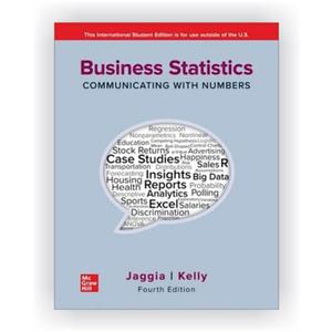 Business Statistics: Communicating with Numbers ISE (Silver, L)