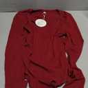 ANRABESS Women Scoop Neck Bodysuits Long Sleeve Tops 2025 Fall Slim Fit Ribbed Knit Sexy Soft Basic Shirts Fashion Outfits.M