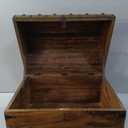 Nautical Cove Handmade Pirate Treasure Chest for Kids Prizes & Classroom with Lock and Skeleton Keys Lockable Wooden Storage Chest Box, Pirate Decor, Decorative Wooden Box - XXX-Large 21x15.75x15.75