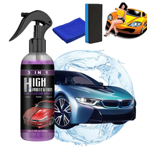 Pack of 15 Newbeeoo Car Coating Spray, High Protection 3 in 1 Spray, 3 in 1 High Protection Quick Car Ceramic Coating Spray, 3-in-1 High Protection Car Spray