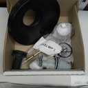 Delta Modern 14 Series Round Rain Shower System Faucet Set, Rainfall Matte Black Shower Head and Handle Set, Valve Trim Kit, 10 Inch, Matte Black 342702-BL