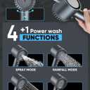 Cobbe Ion Drops Filtered Shower Head with Handheld, High Pressure 5 Spray Mode Showerhead with Filters, Built-in Power Wash for Hard Water - Remove Chlorine - Reduces Dry Itchy Skin, Gray