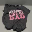 Awesome Like My Dad Groovy Fathers Day Dad Kids Son Family T-Shirt, L
